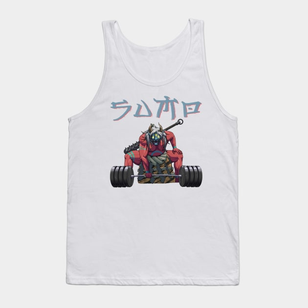 The Red Oni Version Tank Top by deliapury